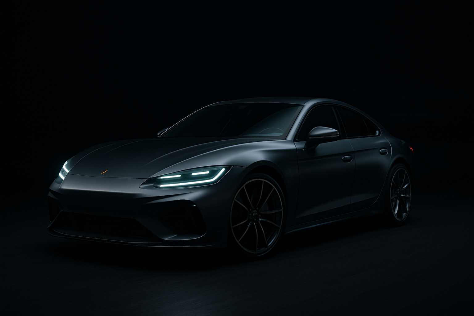 Sportwagen auf dunklem Hintergrund – Chiptuning